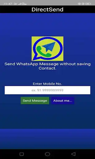 Play DirectSend - Send Direct Message to Whatsapp as an online game DirectSend - Send Direct Message to Whatsapp with UptoPlay