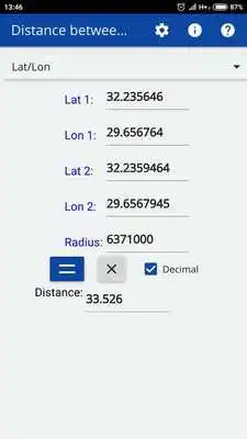 Play Distance between Coordinates