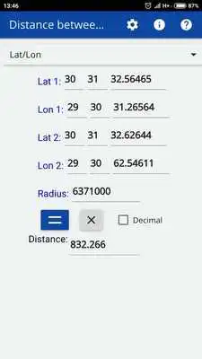 Play Distance between Coordinates