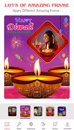 Play Diwali Photo Frame