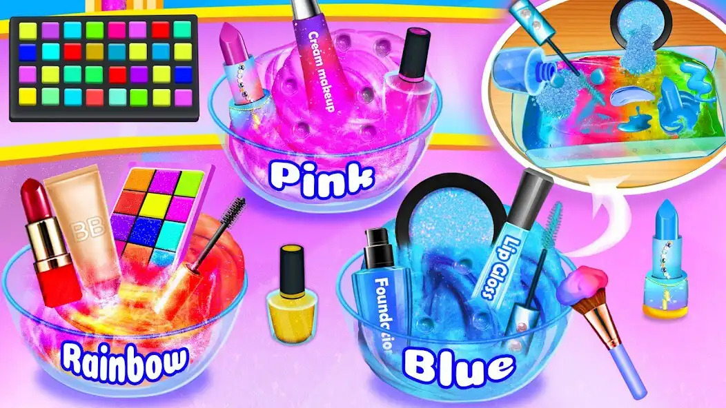 Play DIY Makeup Mixing into Slime as an online game DIY Makeup Mixing into Slime with UptoPlay