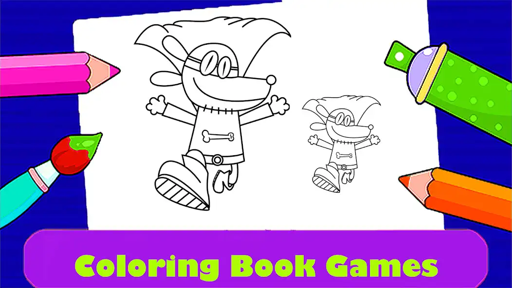 Play Dog Man Coloring Book  and enjoy Dog Man Coloring Book with UptoPlay