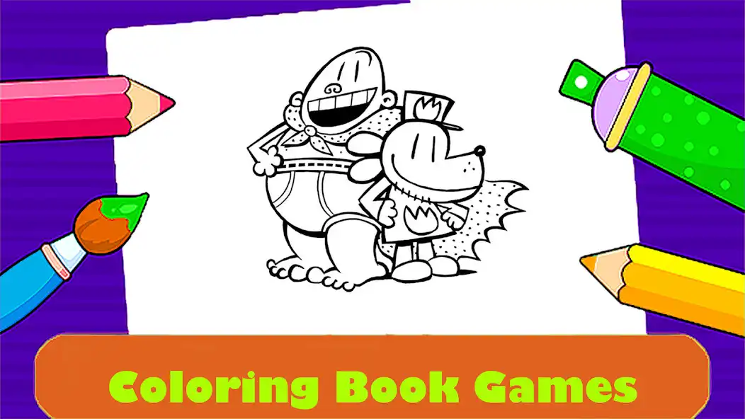 Play Dog Man Coloring Book as an online game Dog Man Coloring Book with UptoPlay