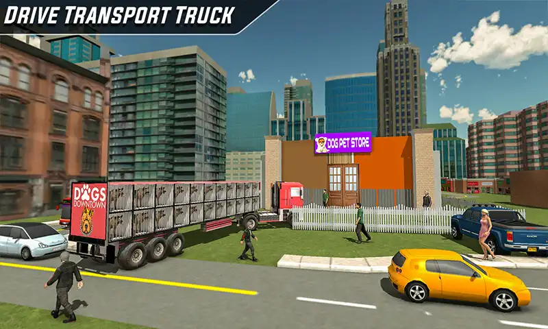 Play Dog Transport Truck Driver as an online game Dog Transport Truck Driver with UptoPlay