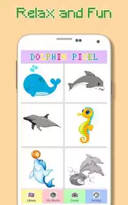 Play Dolphin And Friends Color By Number - Pixel Art