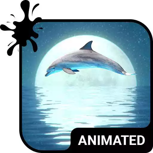 Free play online Dolphin Animated Keyboard + Live Wallpaper APK