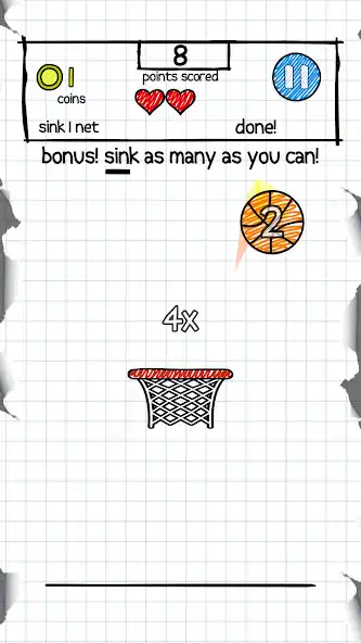 Play Doodle Dunk as an online game Doodle Dunk with UptoPlay