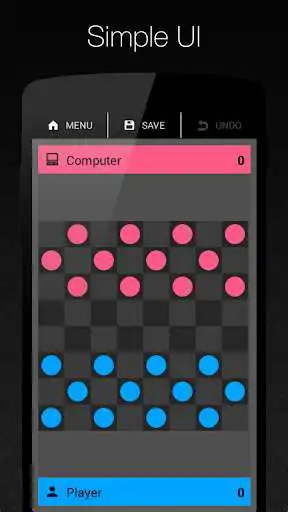 Play APK Draughts / Checkers (English)  and enjoy Draughts / Checkers (English) with UptoPlay com.amble43.checkersmaterialdesign