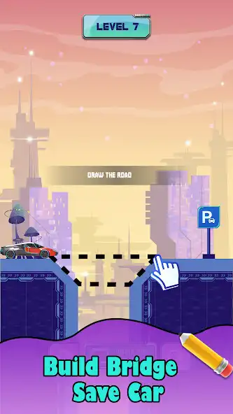 Play Draw the Bridge: Save Cars as an online game Draw the Bridge: Save Cars with UptoPlay