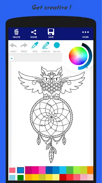 Play Dream catcher coloring book as an online game Dream catcher coloring book with UptoPlay