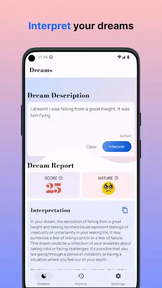 Play Dream Snap: Analyze Your Dream as an online game Dream Snap: Analyze Your Dream with UptoPlay