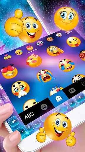 Play Dreamy Galaxy Keyboard Theme as an online game Dreamy Galaxy Keyboard Theme with UptoPlay