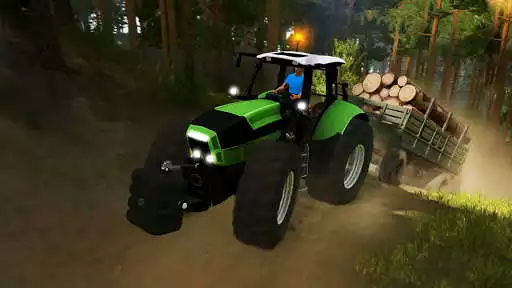 Play Drive Tractor Trolley Offroad 2021:3D Cargo Games as an online game Drive Tractor Trolley Offroad 2021:3D Cargo Games with UptoPlay