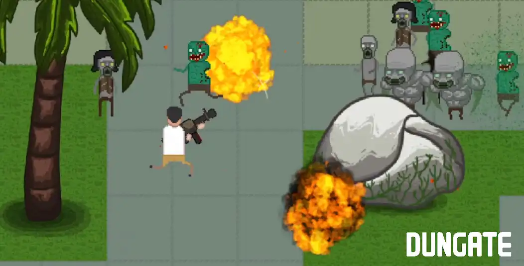 Play Dungate: Zombie Survival as an online game Dungate: Zombie Survival with UptoPlay