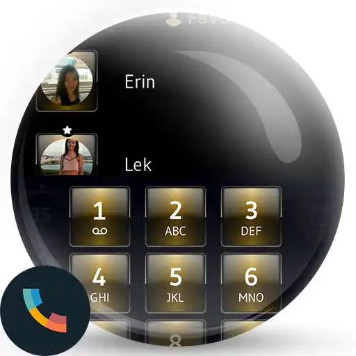 Free play online Dusk Gold Dialer Contact Theme APK