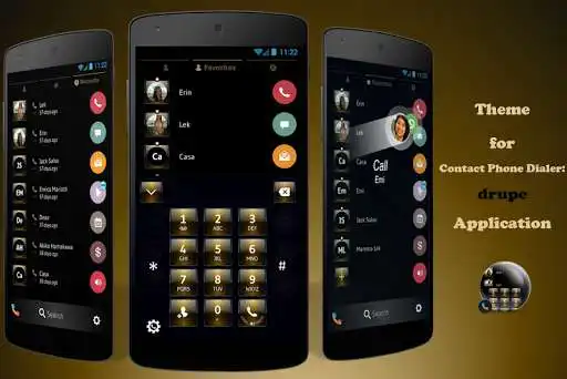 Play Dusk Gold Dialer Contact Theme