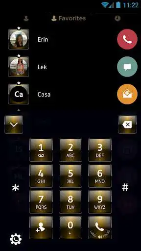 Play Dusk Gold Dialer Contact Theme