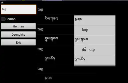 Play Dzongkha German Dictionary  and enjoy Dzongkha German Dictionary with UptoPlay