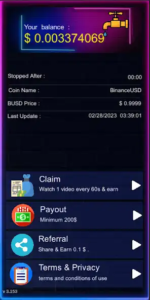 Play Earn Binance USD : Faucet  and enjoy Earn Binance USD : Faucet with UptoPlay