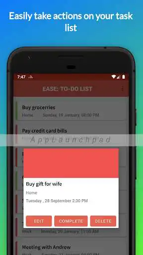 Play Ease: to-do list - List task reminders, plan  and enjoy Ease: to-do list - List task reminders, plan with UptoPlay