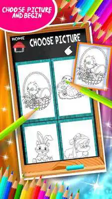 Play Easter coloring book