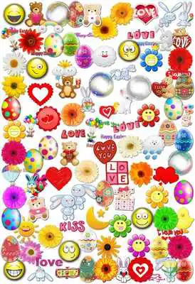 Play Easter Frames and Stickers