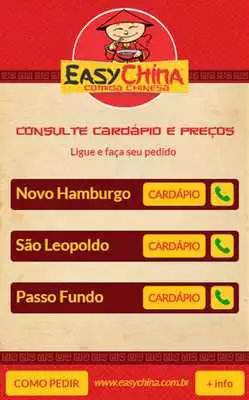 Play Easy China - Comida Chinesa