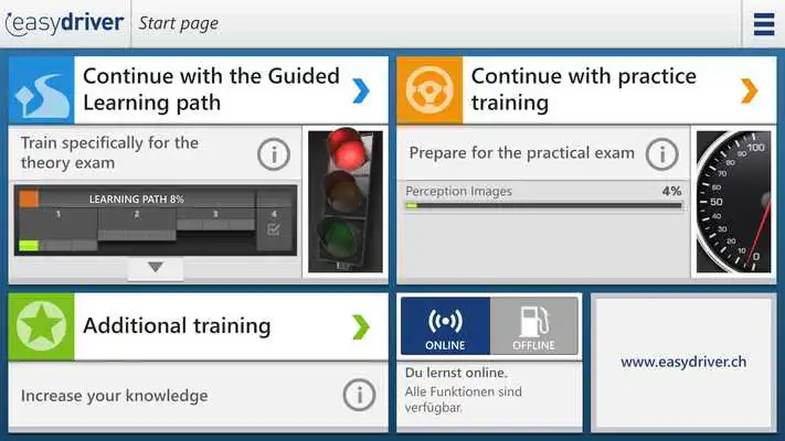 Play easydriver.ch - Car Theory Exam 2018/2019