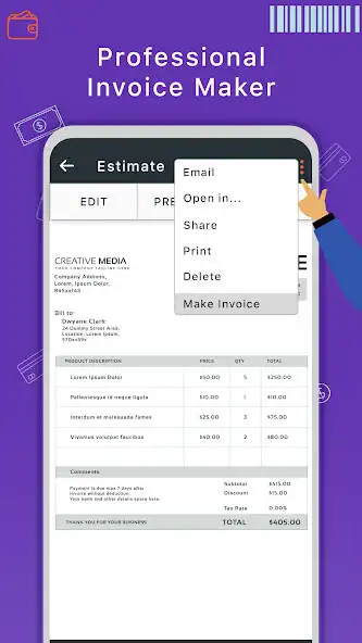 Play Easy Invoice Maker Billing App as an online game Easy Invoice Maker Billing App with UptoPlay