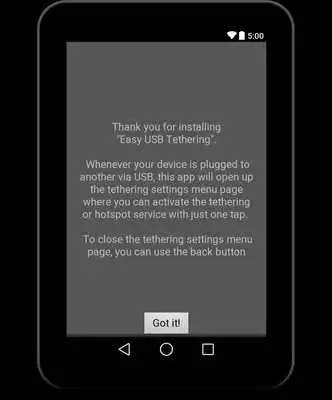 Play Easy USB Tethering