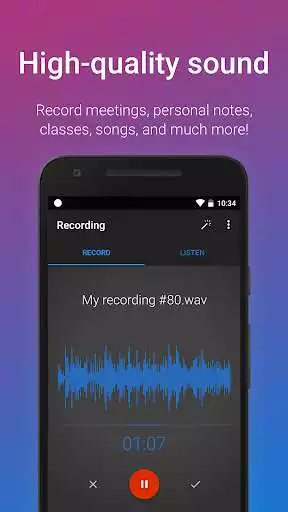 Play Easy Voice Recorder Pro as an online game Easy Voice Recorder Pro with UptoPlay