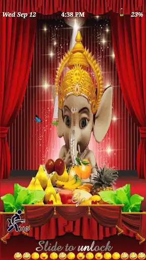 Play Eating Ganesha Live Wallpaper  and enjoy Eating Ganesha Live Wallpaper with UptoPlay