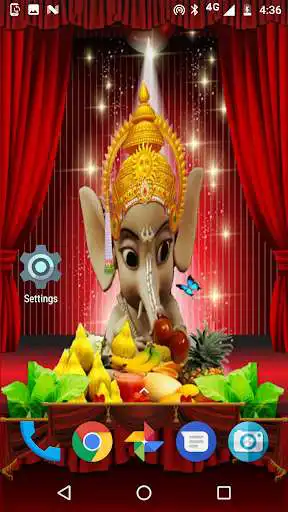 Play Eating Ganesha Live Wallpaper as an online game Eating Ganesha Live Wallpaper with UptoPlay