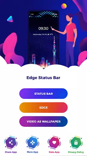 Play Edge Light Live Wallpaper  and enjoy Edge Light Live Wallpaper with UptoPlay