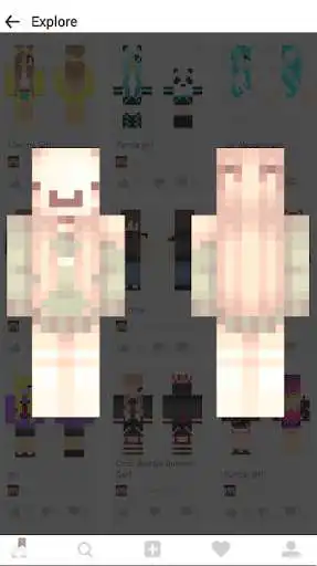 Play E-girl Skins For Minecraft as an online game E-girl Skins For Minecraft with UptoPlay