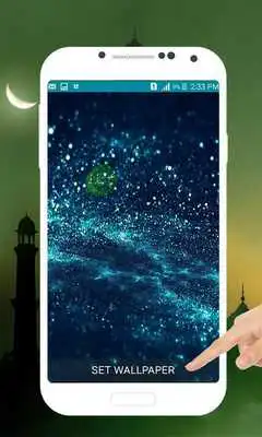 Play Eid Mubarak Bubble Live Wallpaper