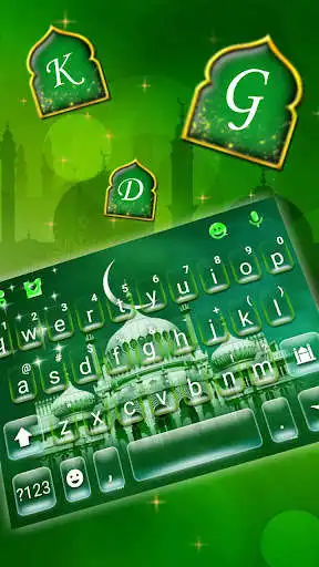 Play Eid Mubarak Keyboard Theme as an online game Eid Mubarak Keyboard Theme with UptoPlay