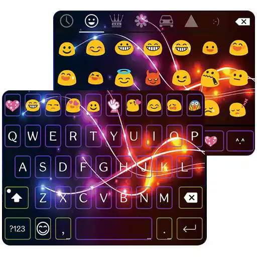 Free play online Electric Emoji Keyboard APK