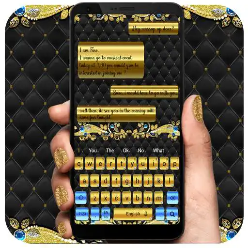 Free play online Elegant Gold Black Theme APK