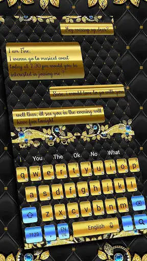 Play Elegant Gold Black Theme