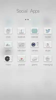 Play Elegant White GOLauncherTheme