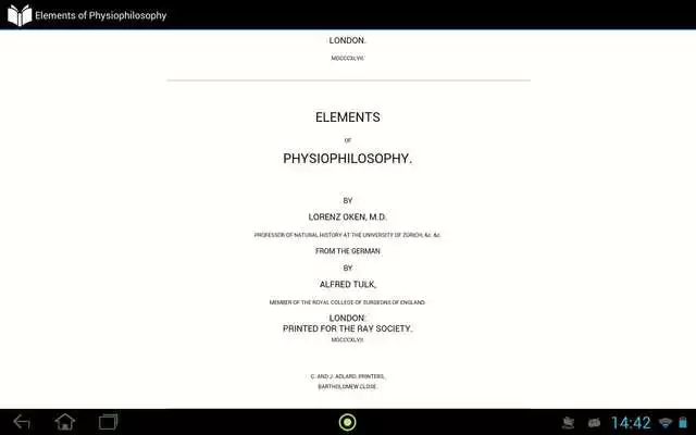 Play Elements of Physiophilosophy