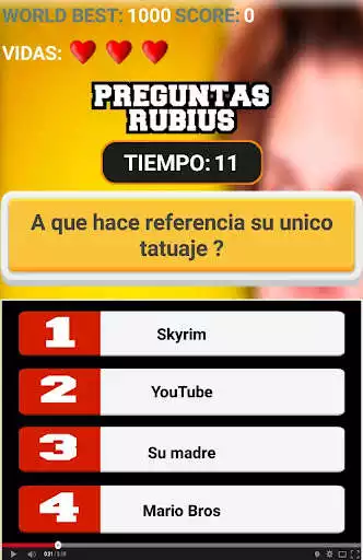 Play El Rubius Quiz as an online game El Rubius Quiz with UptoPlay