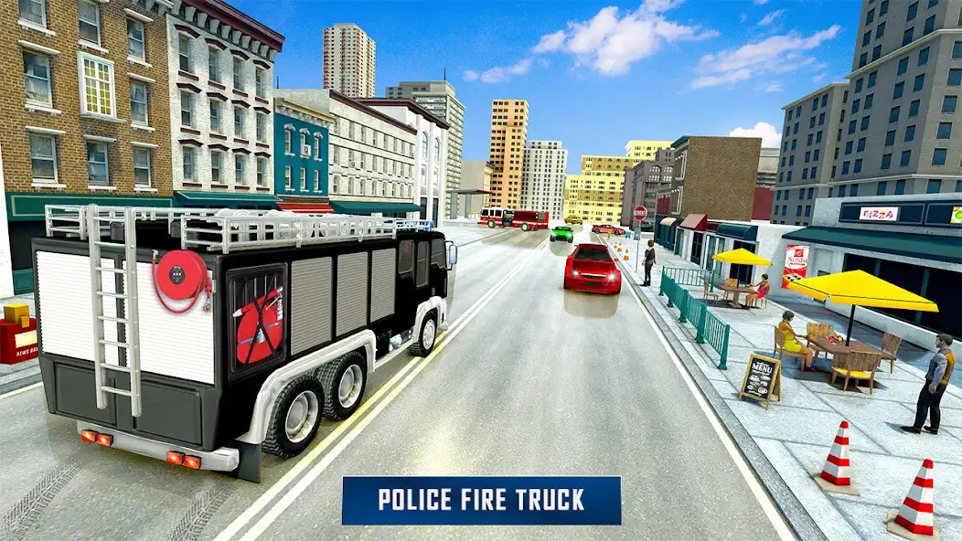 Play Emergence Police Fire Truck as an online game Emergence Police Fire Truck with UptoPlay