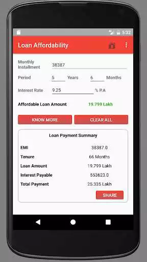 Play EMI Loan Calculator as an online game EMI Loan Calculator with UptoPlay