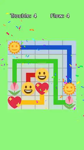 Play Emoji Connection - Line Puzzle as an online game Emoji Connection - Line Puzzle with UptoPlay