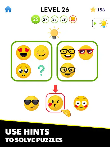 Play Emoji Match: Emoji Puzzle as an online game Emoji Match: Emoji Puzzle with UptoPlay