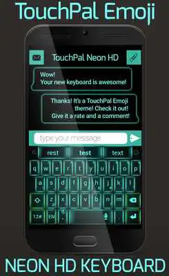 Play Emoji Neon HD Keyboard