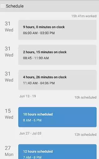 Play Employee Schedules by SICOM