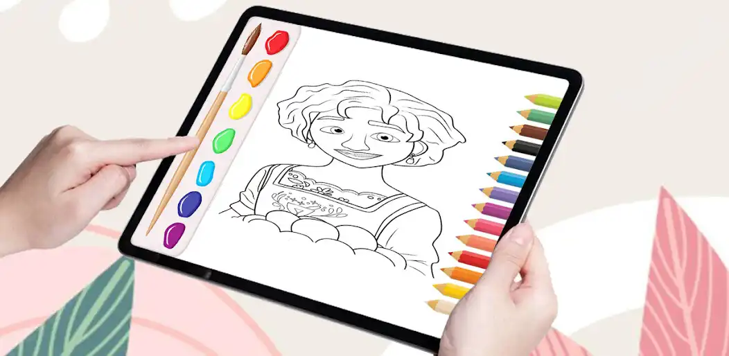 Play Encanto coloring book cartoon  and enjoy Encanto coloring book cartoon with UptoPlay